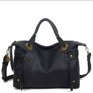 Black Satchel Style Tote Bag
